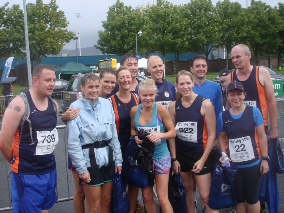 Some wet but elated Wee County Harriers. Well done everyone!
