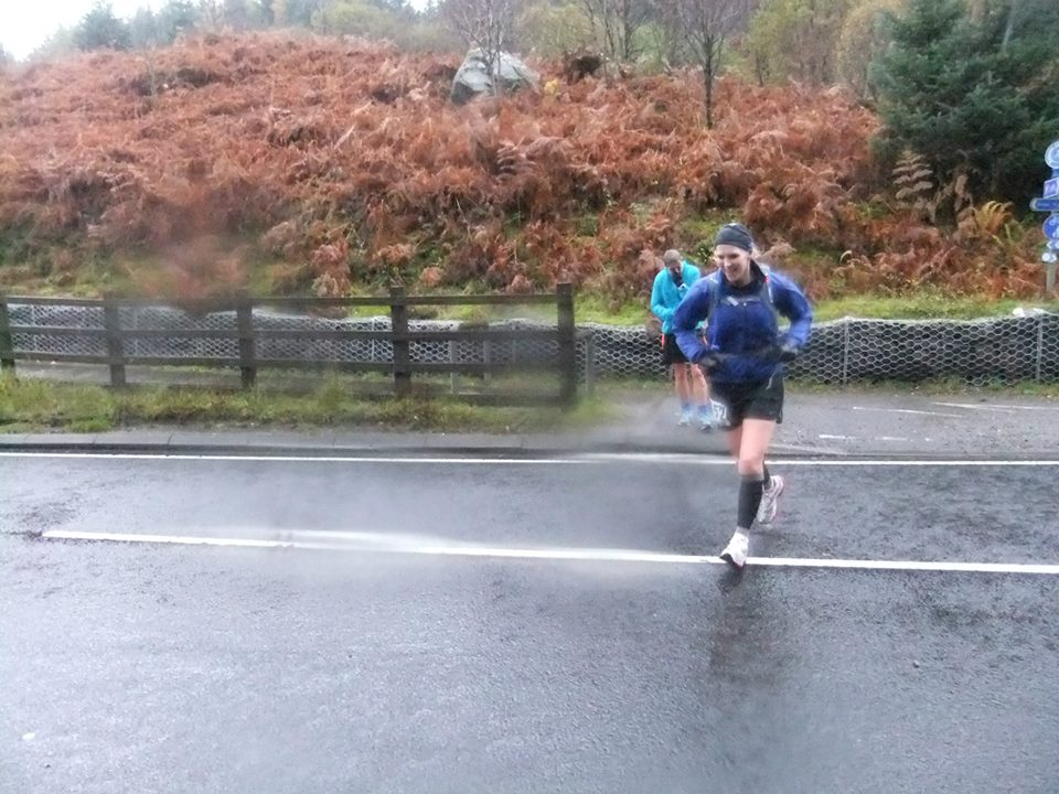 On the way back to check point 3. Soaked through already. Photo - Fiona Rennie