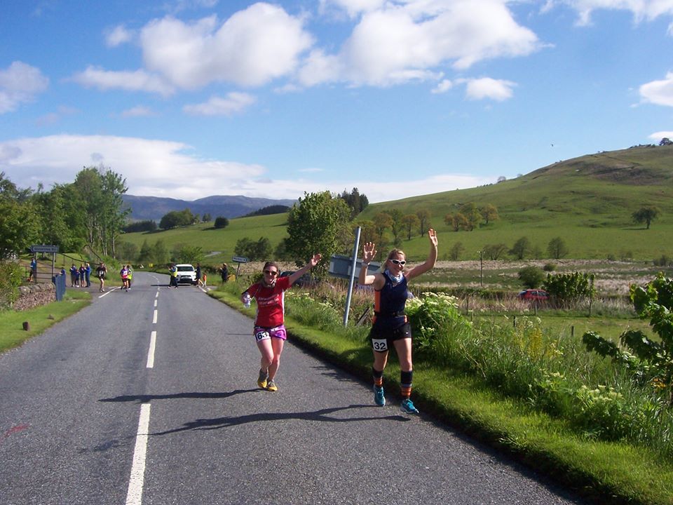 Running the Strathearn marathon with Jemma and having a tad too much fun...