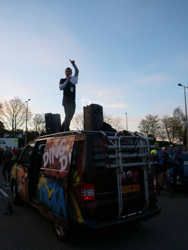 Johnny Fling and the fabulous Fling van! - Photo - Chen Chee Kong/Running in Scotland